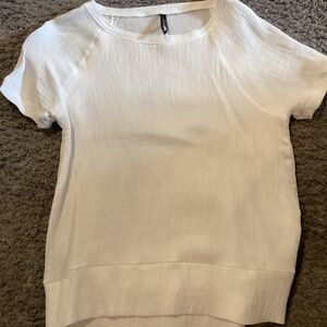 Capote White crepe T shirt XS